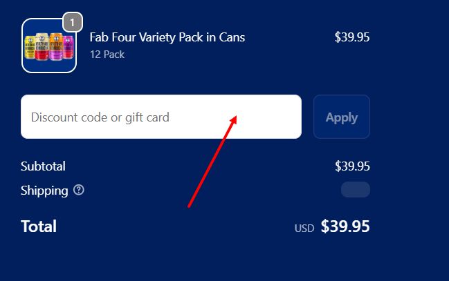 “How to apply a Health-Ade promo code”